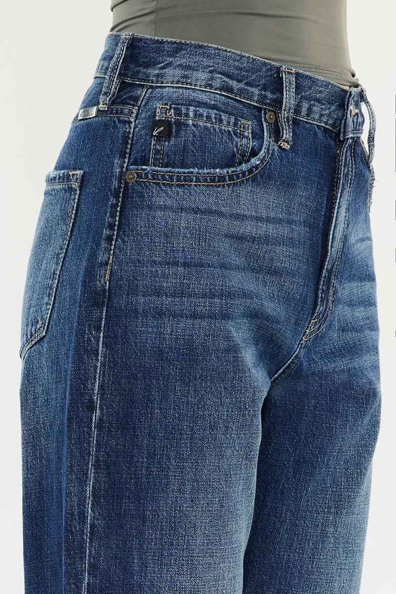 Kan Can High Rise Cuffed Jeans - Shop Emma's 