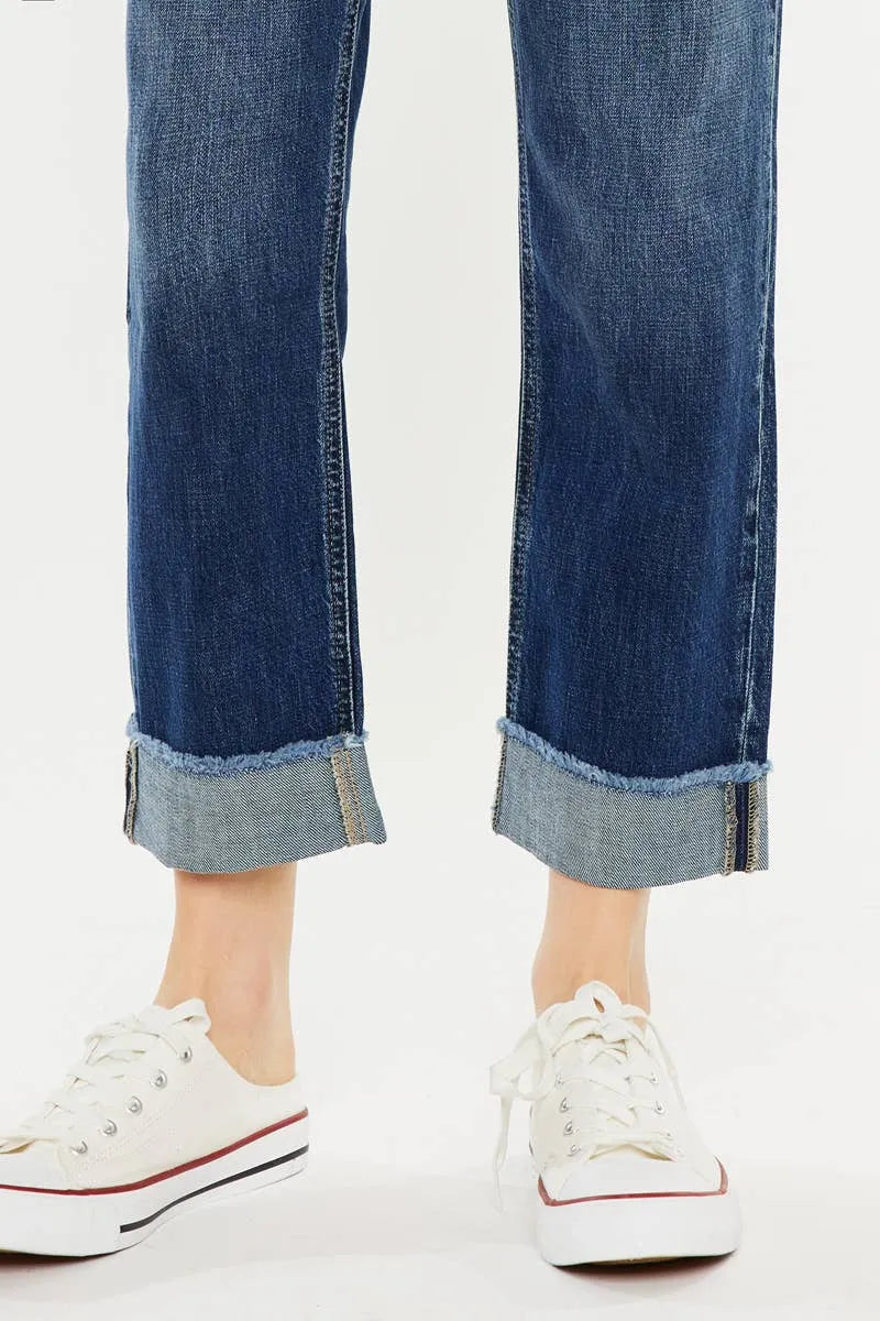 Kan Can High Rise Cuffed Jeans - Shop Emma's 