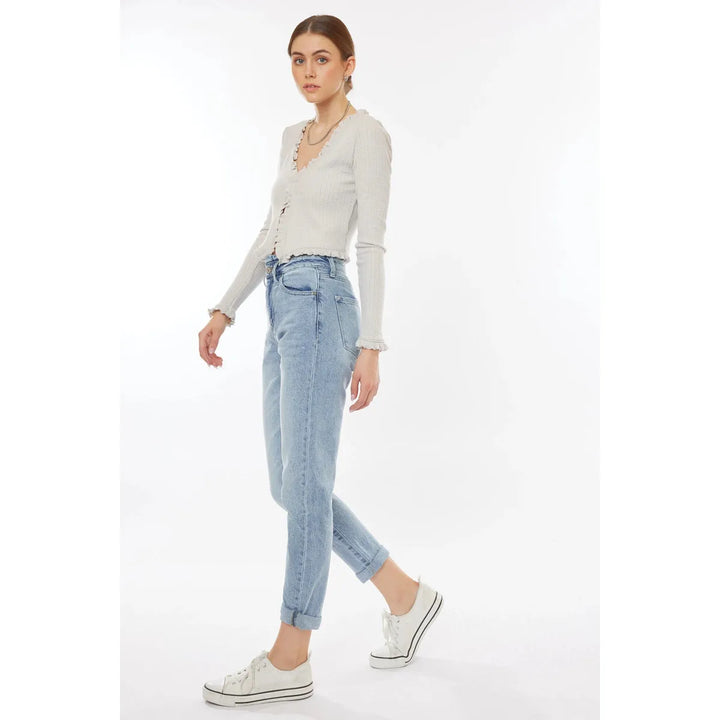 Kan can High Rise Cuffed Jeans - Shop Emma's 