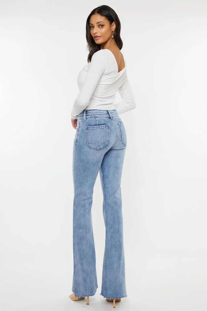 Kan Can Mid Rise Flare Jeans - Shop Emma's 