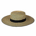 Kara Striped Boater Hat - Shop Emma's 