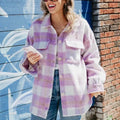 Katydid Purple Plaid Checker Shacket - Shop Emma's 