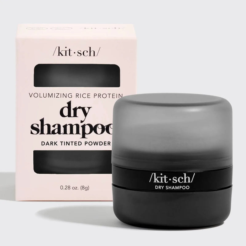 KITSCH - Volumizing Rice Protein Dry Shampoo - Dark Tinted Powder - Shop Emma's 