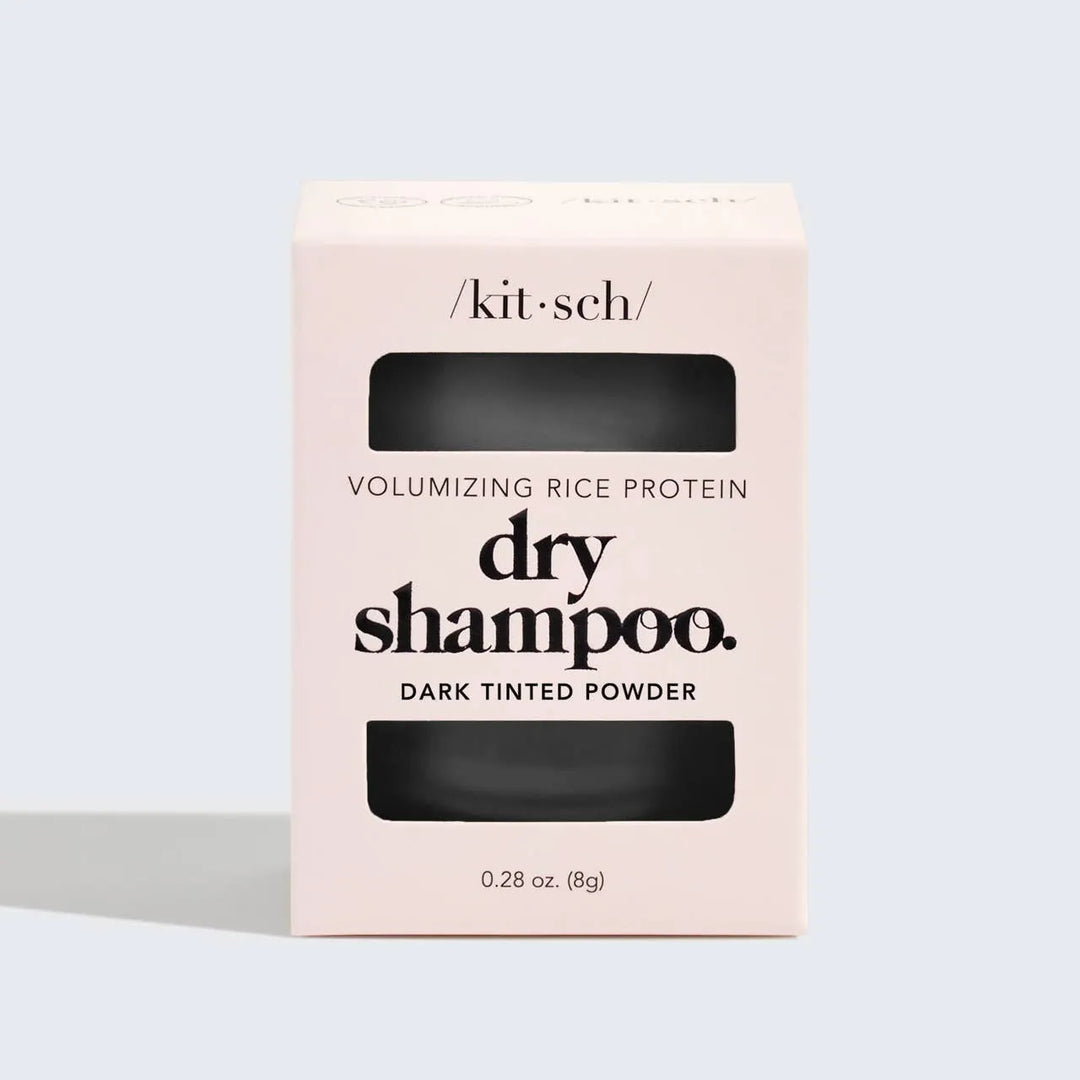 KITSCH - Volumizing Rice Protein Dry Shampoo - Dark Tinted Powder - Shop Emma's 