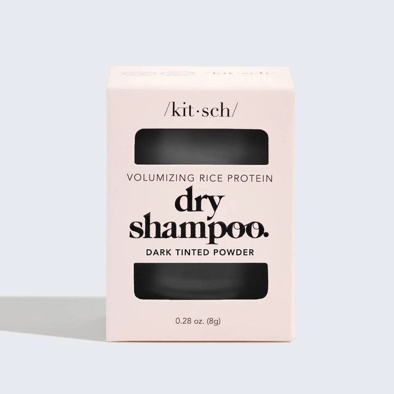 KITSCH - Volumizing Rice Protein Dry Shampoo - Dark Tinted Powder - Shop Emma's 