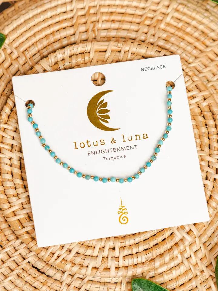 Lotus and Luna 2mm Healing Necklace - Shop Emma's 