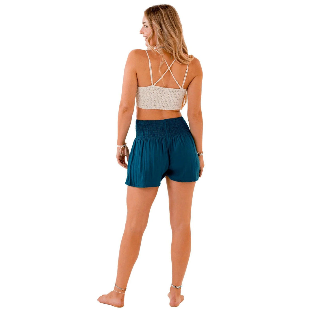 Lotus & Luna Curve Pacific Cotton Shorts - Shop Emma's 