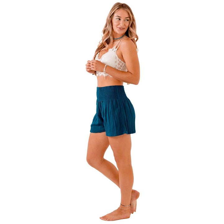 Lotus & Luna Curve Pacific Cotton Shorts - Shop Emma's 