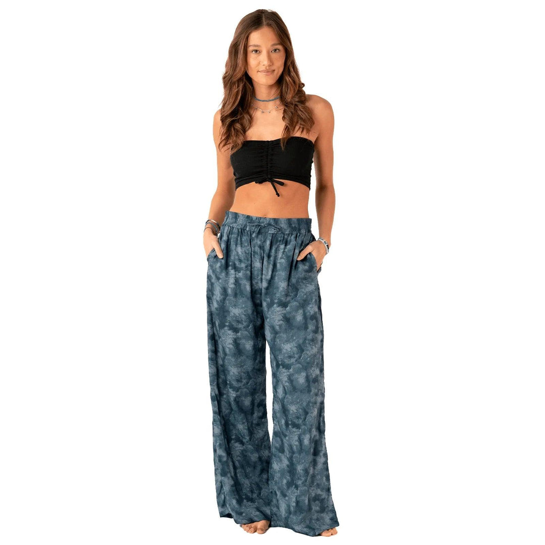 Lotus & Luna Pampa Point Wide Leg Drawstring Pants - Shop Emma's 