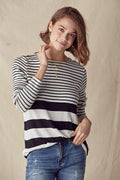 Mixed Stripe Knit Top - Shop Emma's 