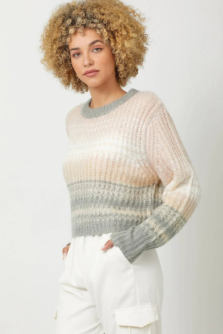 Mystree Color Gradation Sweater - Shop Emma's 