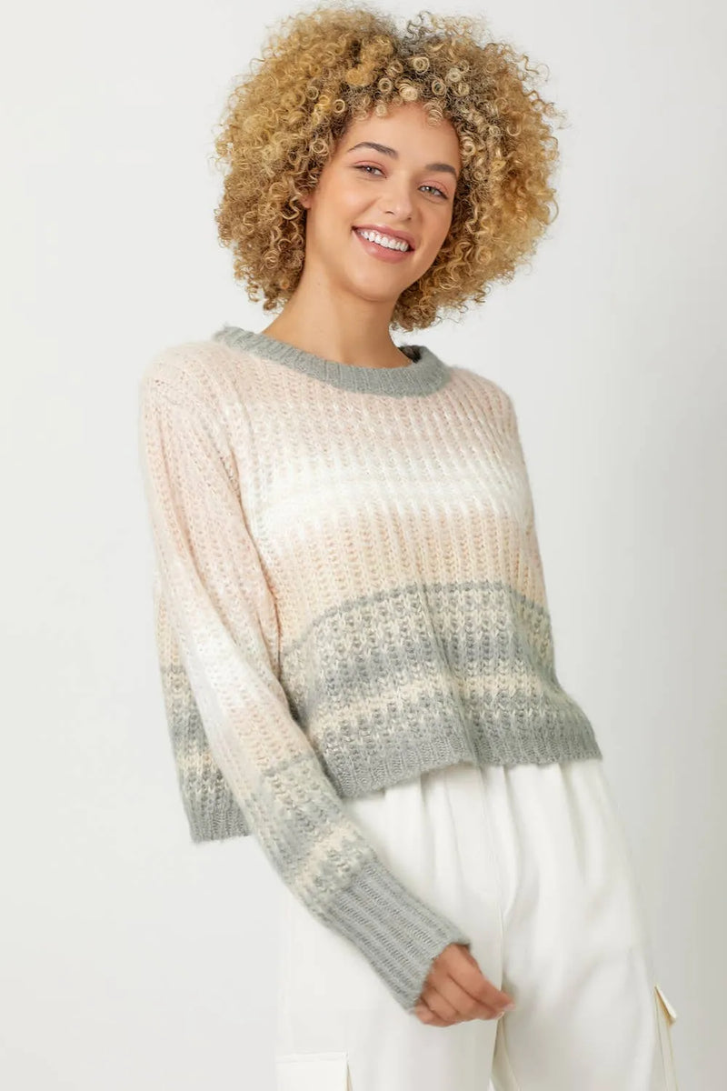 Mystree Color Gradation Sweater - Shop Emma's 