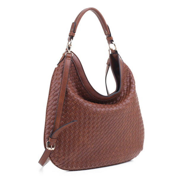 Nora Woven Hobo Bag