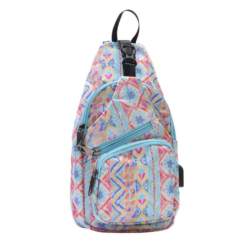 Nupouch Anti-theft Daypack - Watercolor Bohemian - Shop Emma's 