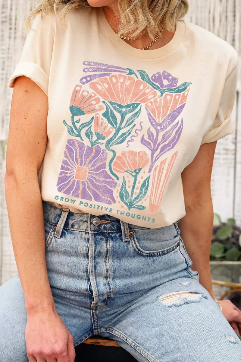 Positive Thoughts Relaxed Tee - Shop Emma's 