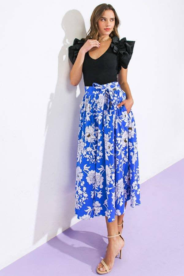 Printed Poplin Skirt - Shop Emma's 