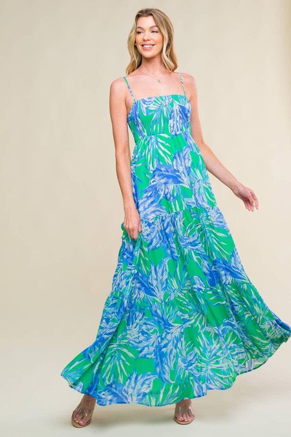 Printed Woven Maxi Dress - Shop Emma's 