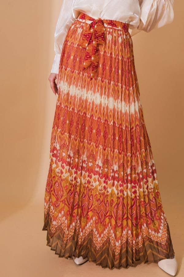 Printed Woven Maxi Skirt - Shop Emma's 