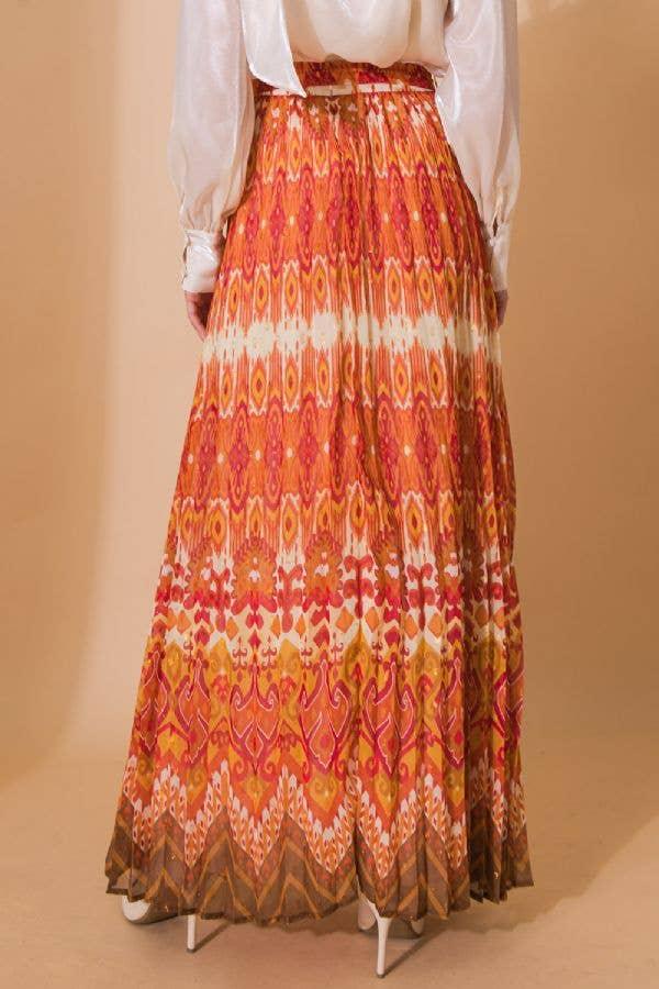 Printed Woven Maxi Skirt - Shop Emma's 