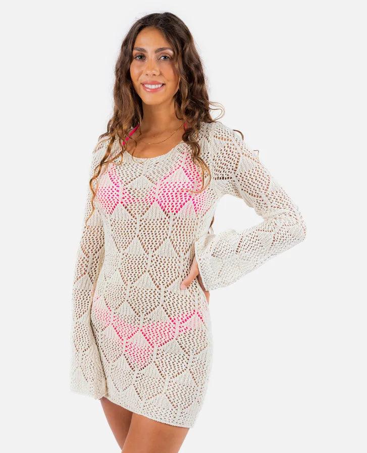 Ripcurl Island Hopper Crochet Cover Up Dress - Shop Emma's 