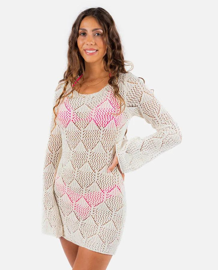 Ripcurl Island Hopper Crochet Cover Up Dress - Shop Emma's 