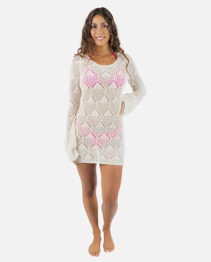 Ripcurl Island Hopper Crochet Cover Up Dress - Shop Emma's 