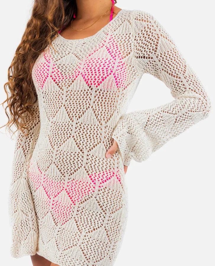 Ripcurl Island Hopper Crochet Cover Up Dress - Shop Emma's 