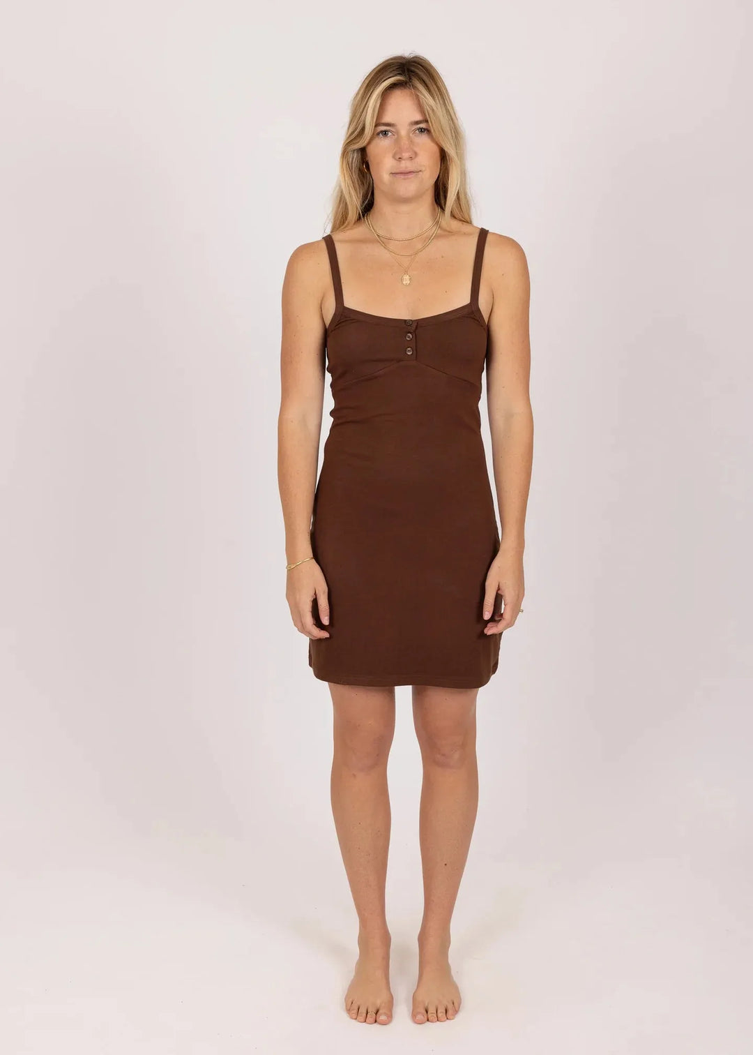 Rusty Back Bay Mini Dress - Shop Emma's 