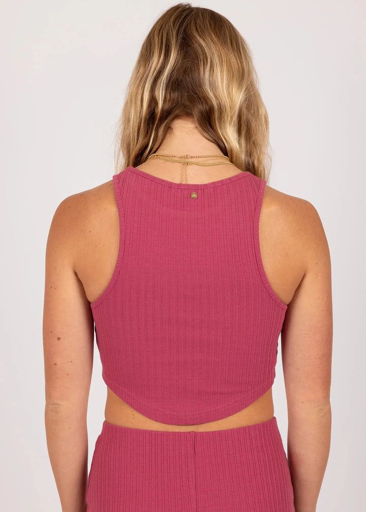 Rusty Payton Curved Crop Top - Shop Emma's 