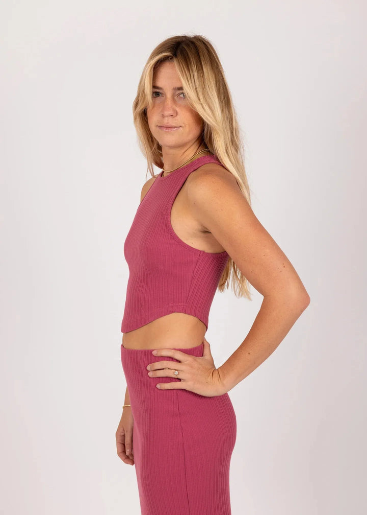 Rusty Payton Curved Crop Top - Shop Emma's 