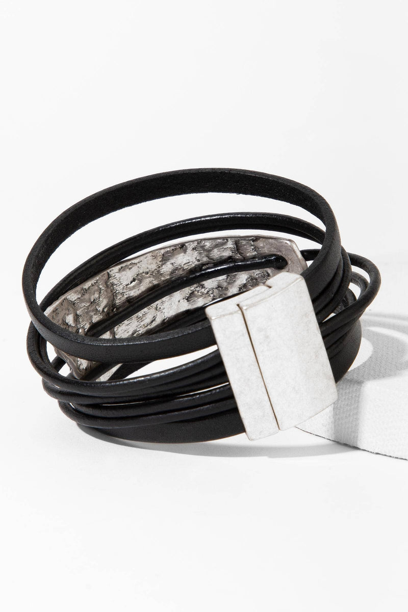 SAACHI - Absolute Zero Leather Bracelet - Shop Emma's 