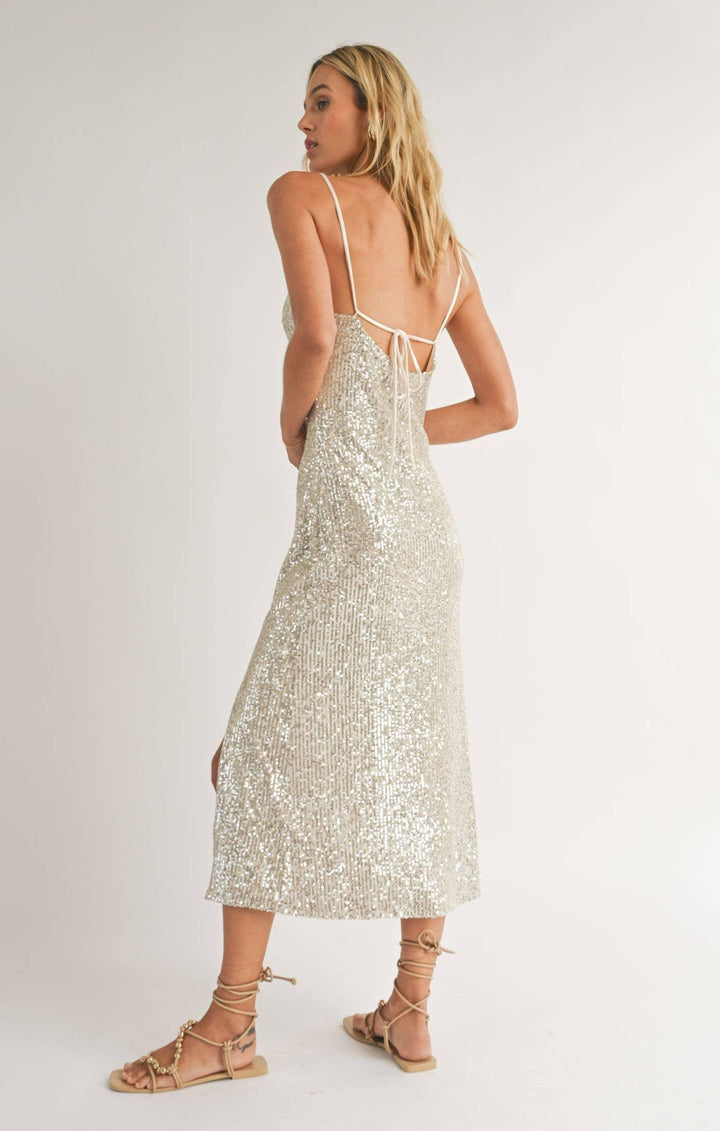 Sadie & Sage - Celebrations Front Slit Midi Dress - Shop Emma's 