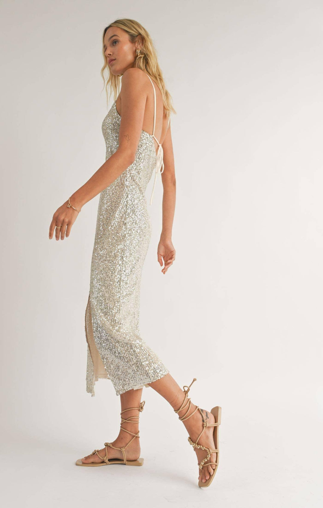 Sadie & Sage - Celebrations Front Slit Midi Dress - Shop Emma's 