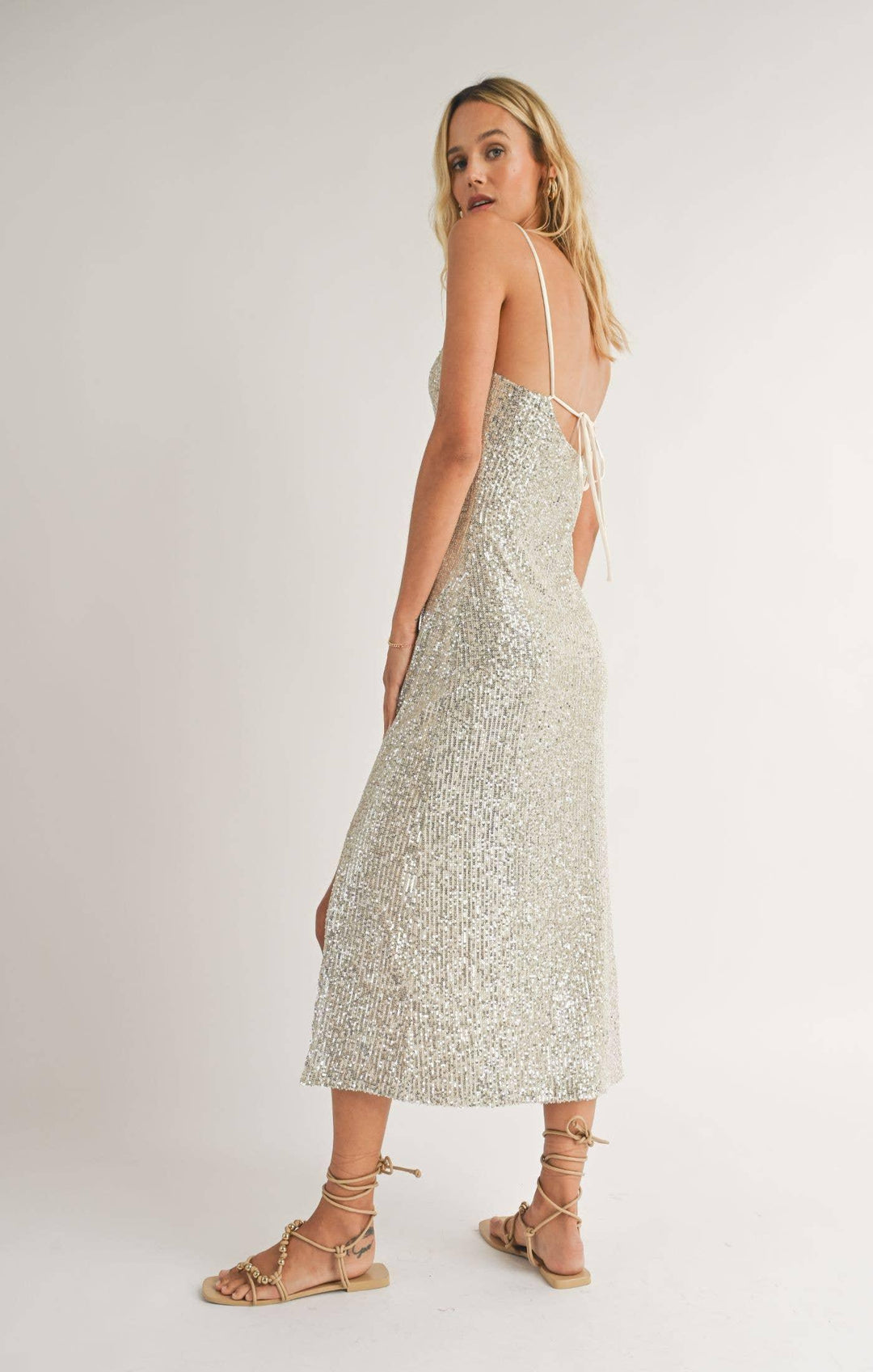 Sadie & Sage - Celebrations Front Slit Midi Dress - Shop Emma's 