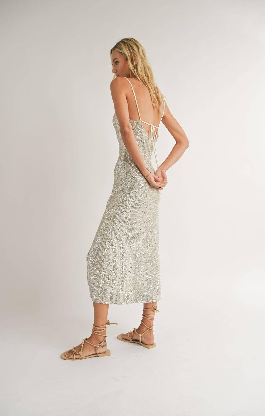 Sadie & Sage - Celebrations Front Slit Midi Dress - Shop Emma's 