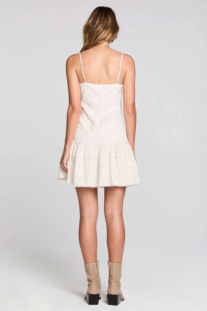 Saltwater Luxe Zevya Mini Dress in salt back