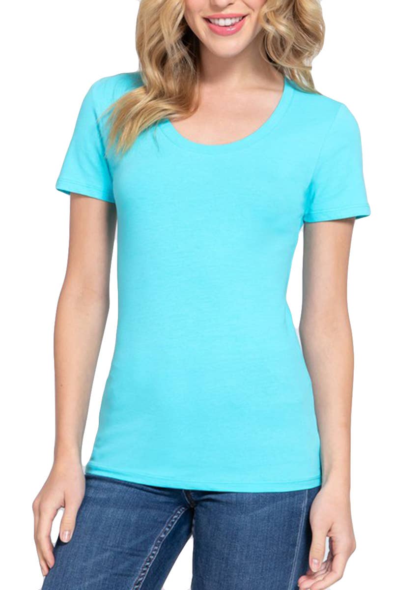 Short Sleeve Scoop Neck Top - Shop Emma's 