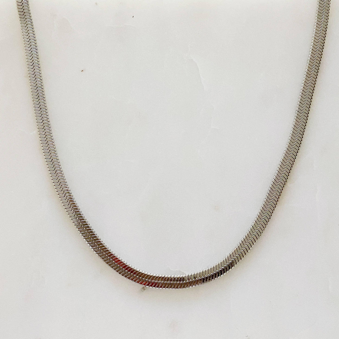 Simply Herringbone Chain Necklace - Shop Emma's 