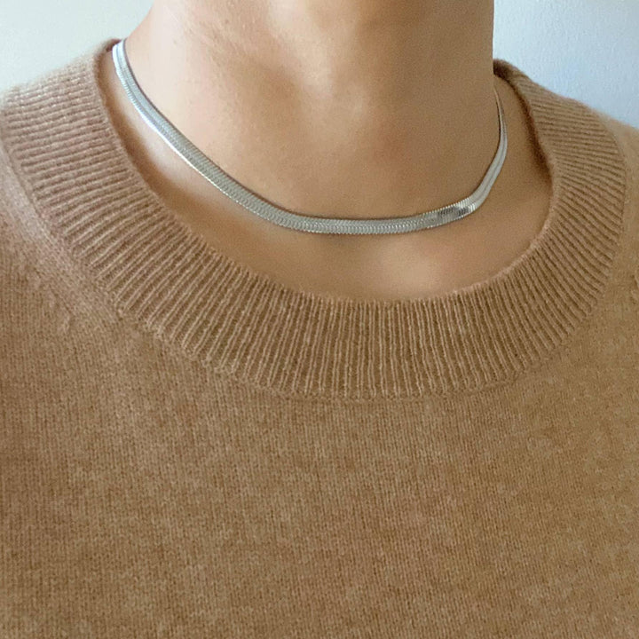 Simply Herringbone Chain Necklace - Shop Emma's 