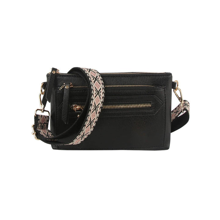 Small front zipper guitar strap crossbody - Shop Emma's 