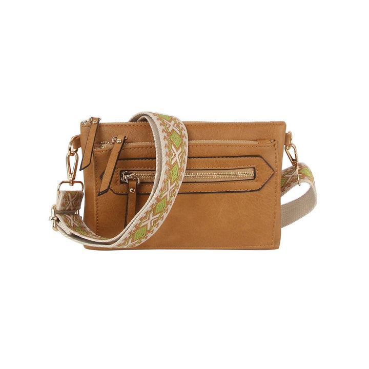 Small front zipper guitar strap crossbody - Shop Emma's 