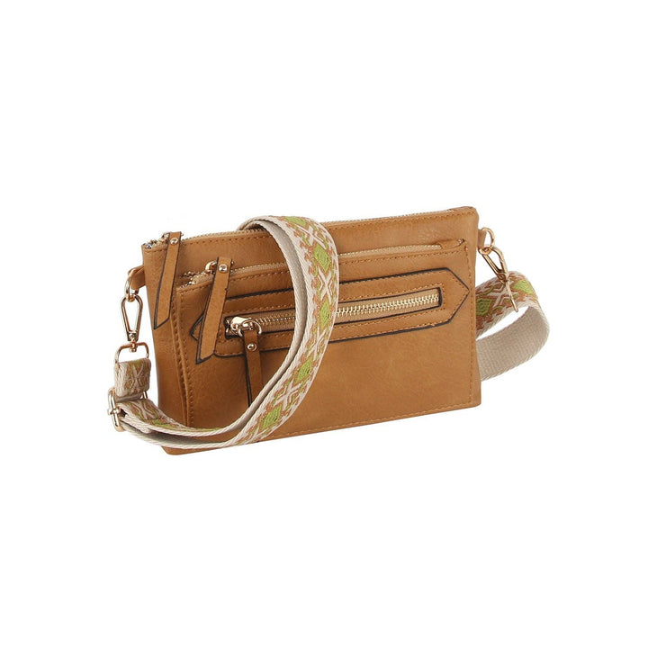 Small front zipper guitar strap crossbody - Shop Emma's 