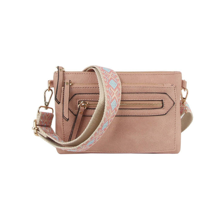 Small front zipper guitar strap crossbody - Shop Emma's 