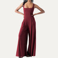 Square Neck Wide-Leg Jumpsuit - Shop Emma's 