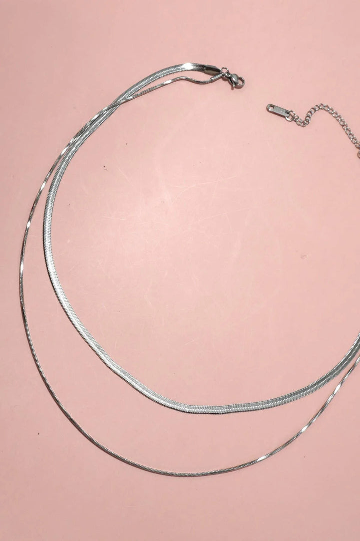 Stainless Steel Multi Layer Necklace - Shop Emma's 