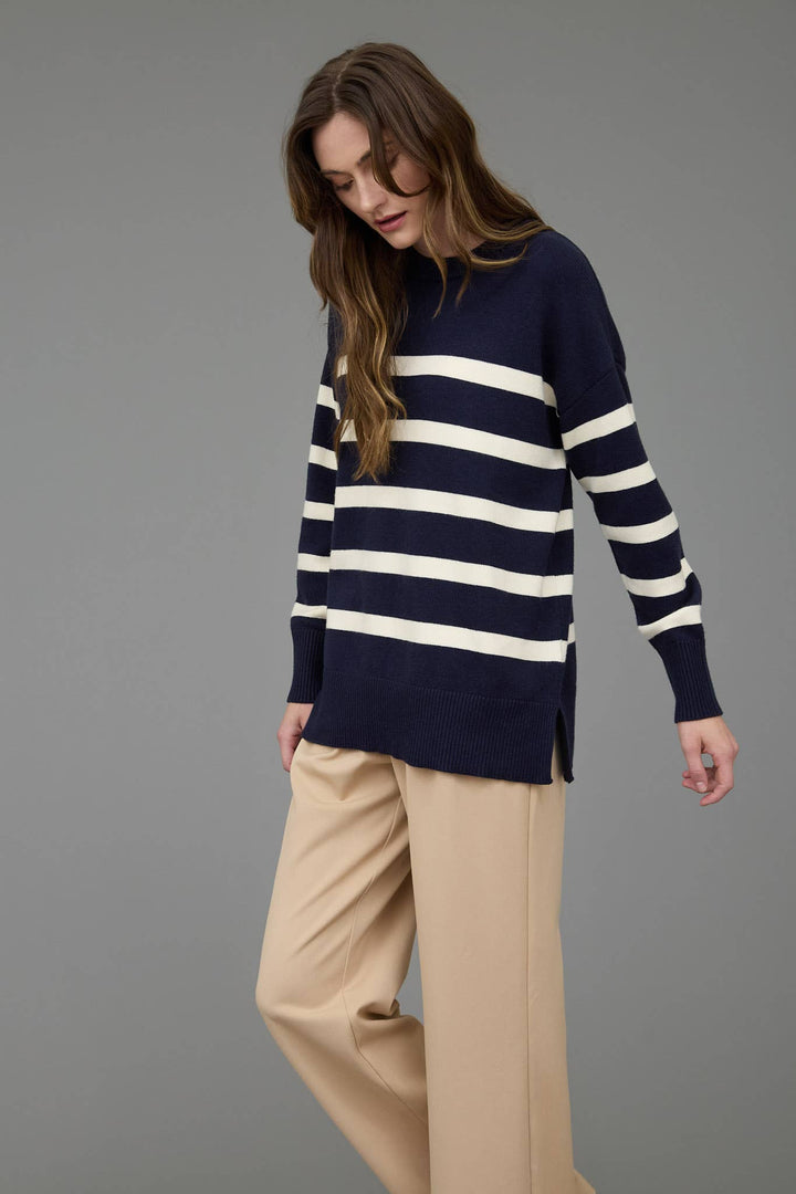 Stripe Oversized Sweater - Shop Emma's 