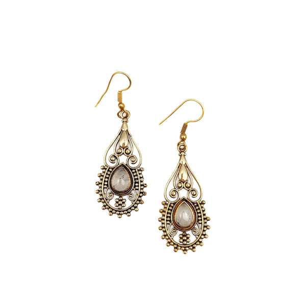 Tanvi Earrings - Gold Teardrop - Shop Emma's 