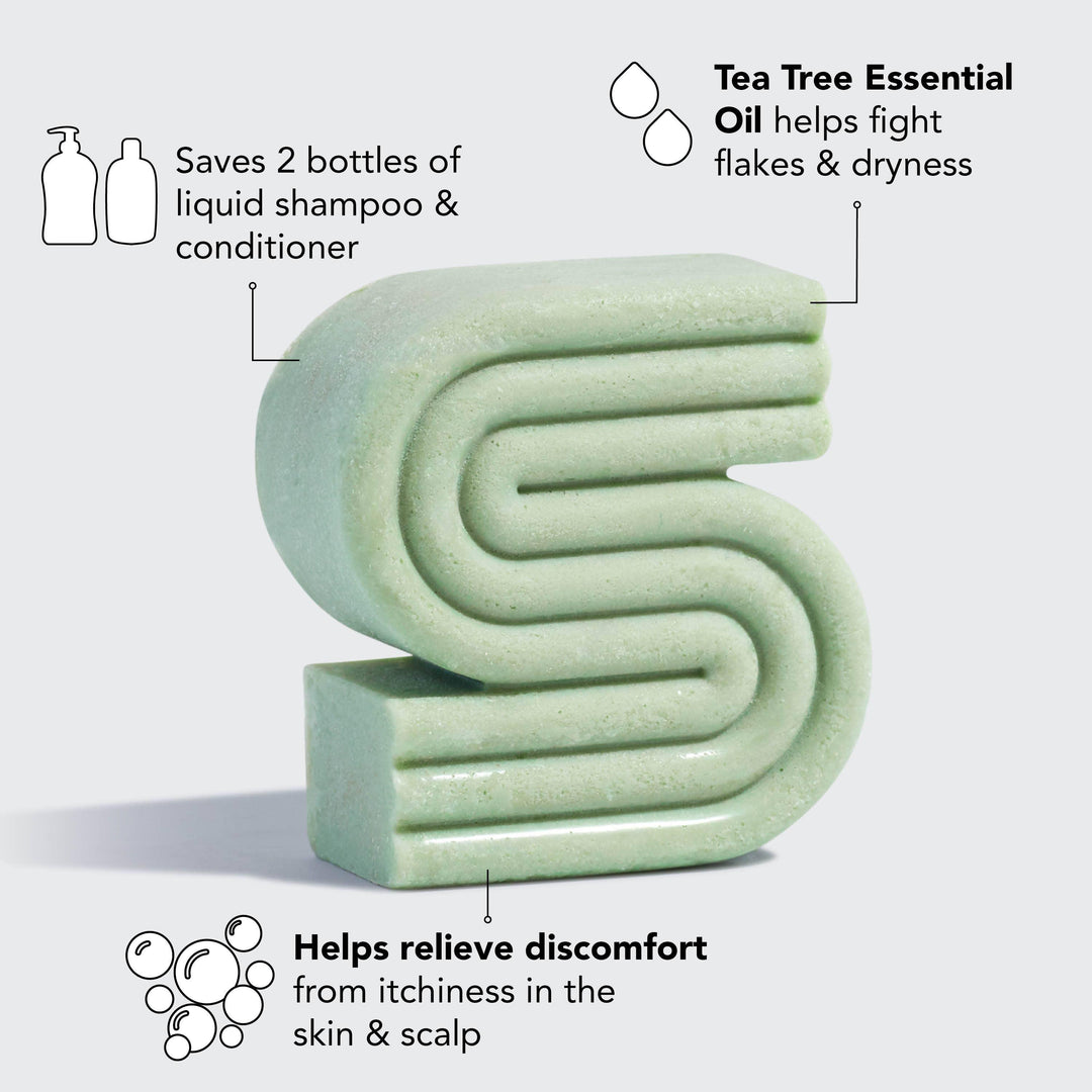 Tea Tree + Mint Clarifying Shampoo Bar - Shop Emma's 