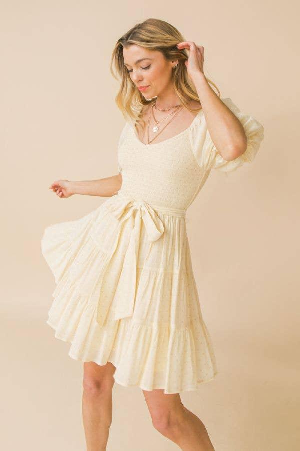 Textured Woven Mini Dress - Shop Emma's 