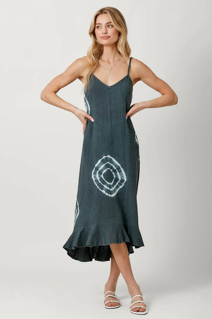 Tie Dye Double Gauze Dress - Shop Emma's 